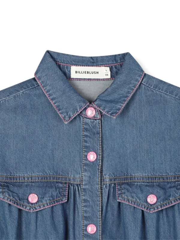 billieblush denim dress Billieblush Denim Dress | Blue