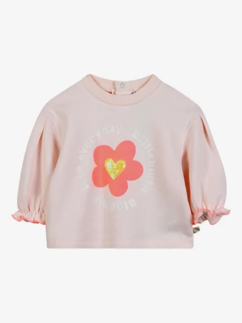Billieblush top con estampado gráfico y mangas farol