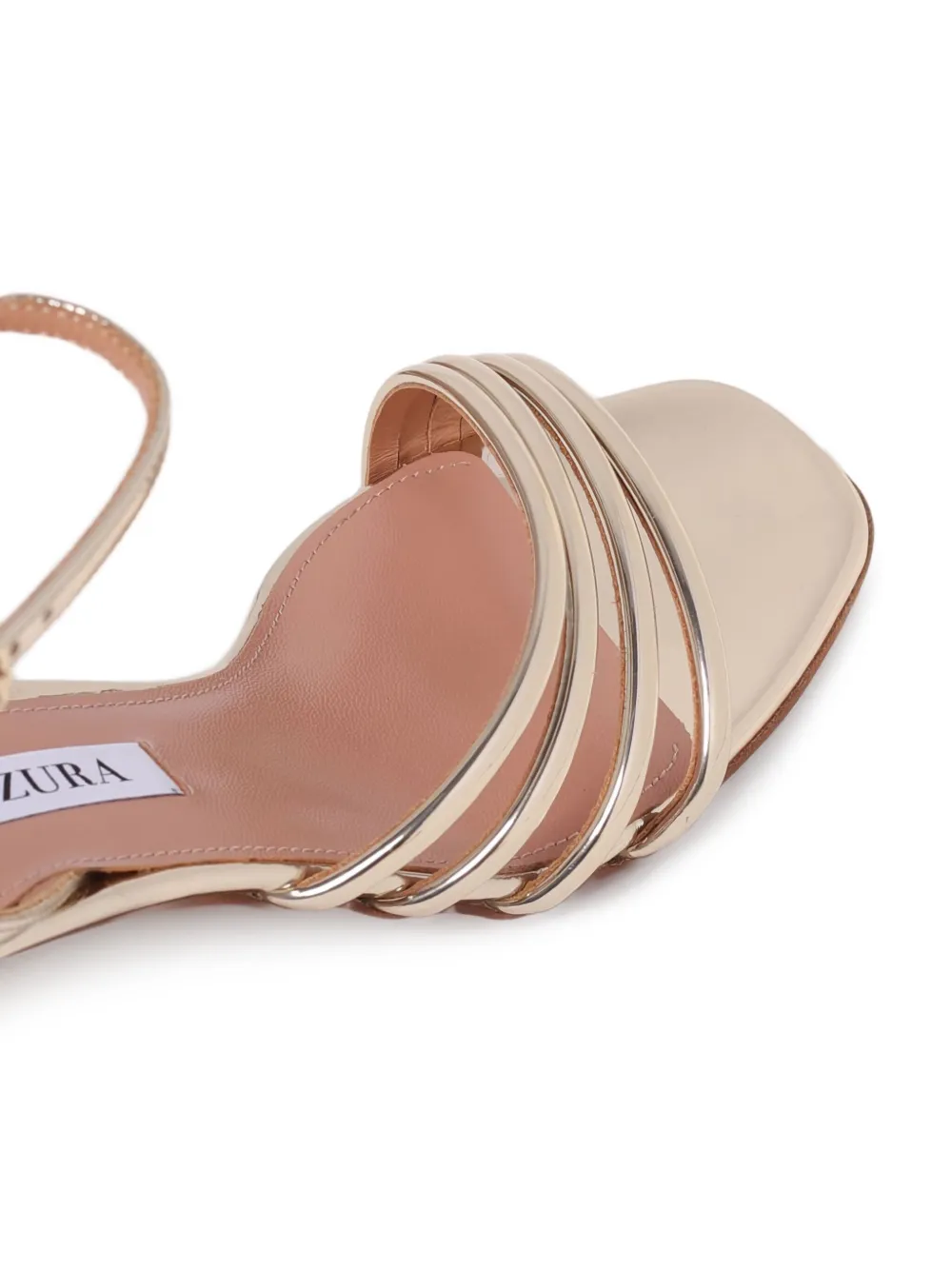 Aquazzura Latour 50mm sandalen met blokhak Goud