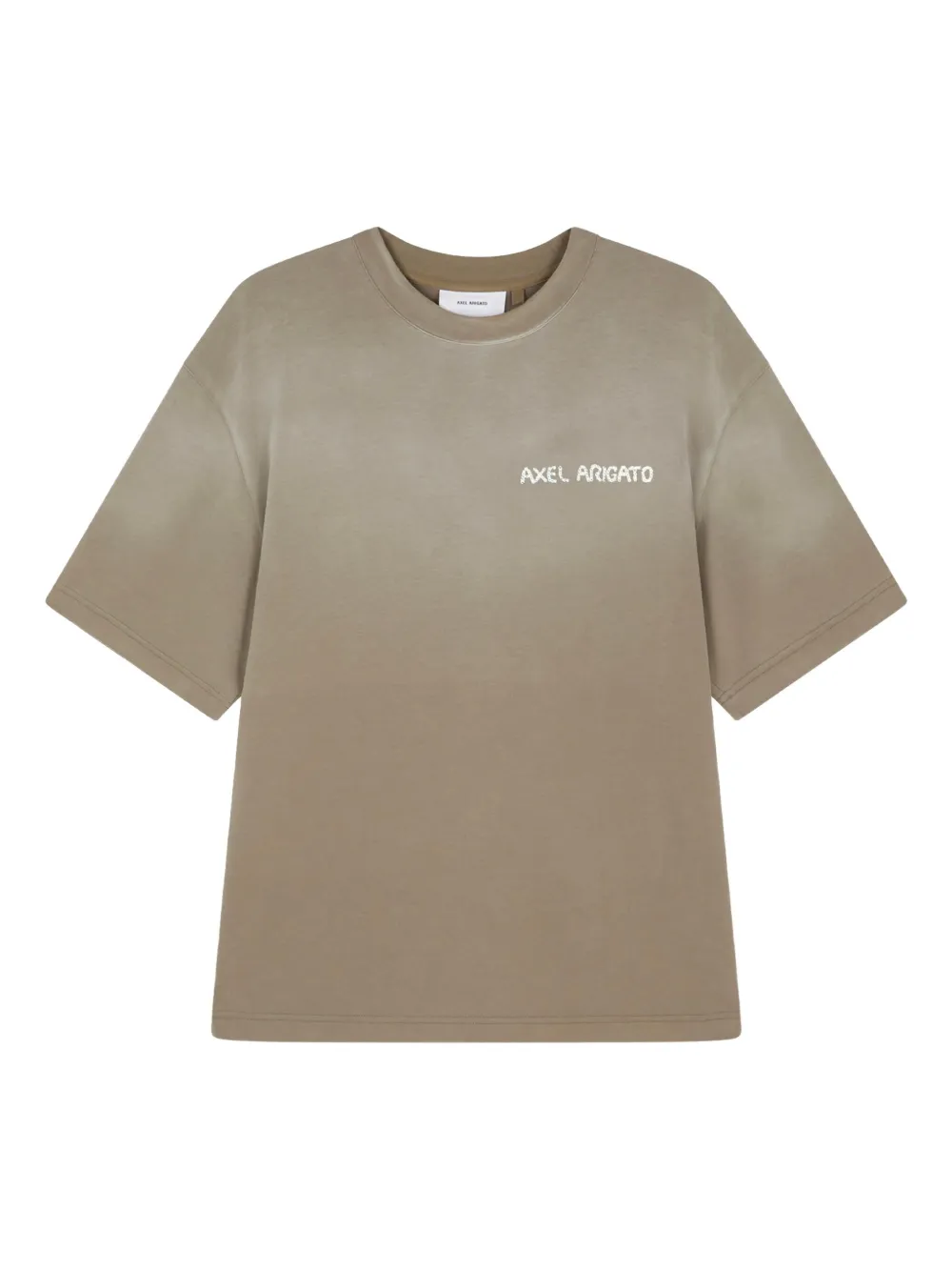 Axel Arigato T-shirt met logoprint Bruin