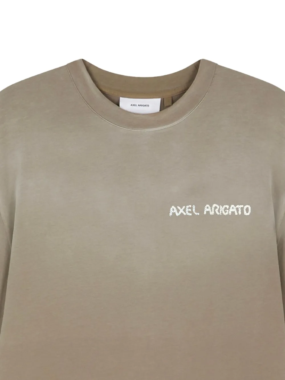 Axel Arigato T-shirt met logoprint Bruin