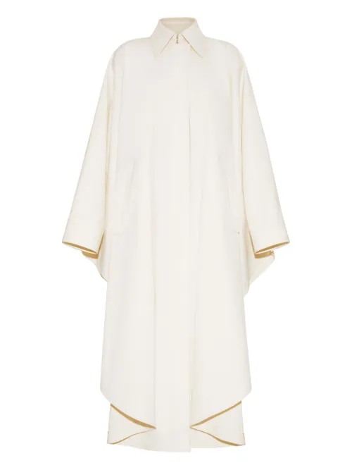 Adam Lippes poncho en serge - Blanc - Adam Lippes - Modalova