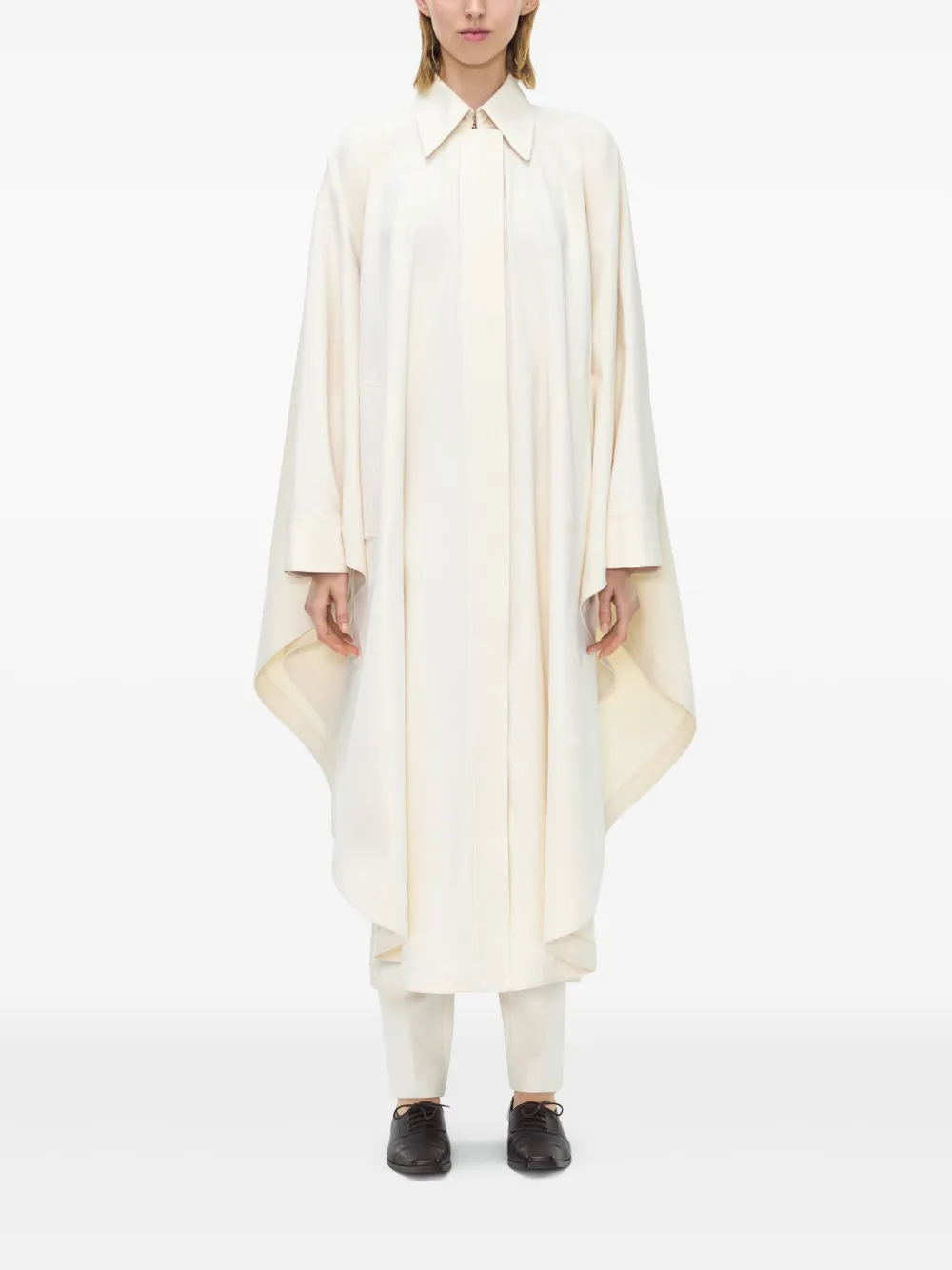 Adam Lippes poncho de sarga y algodón | Capas y ponchos | Image 2