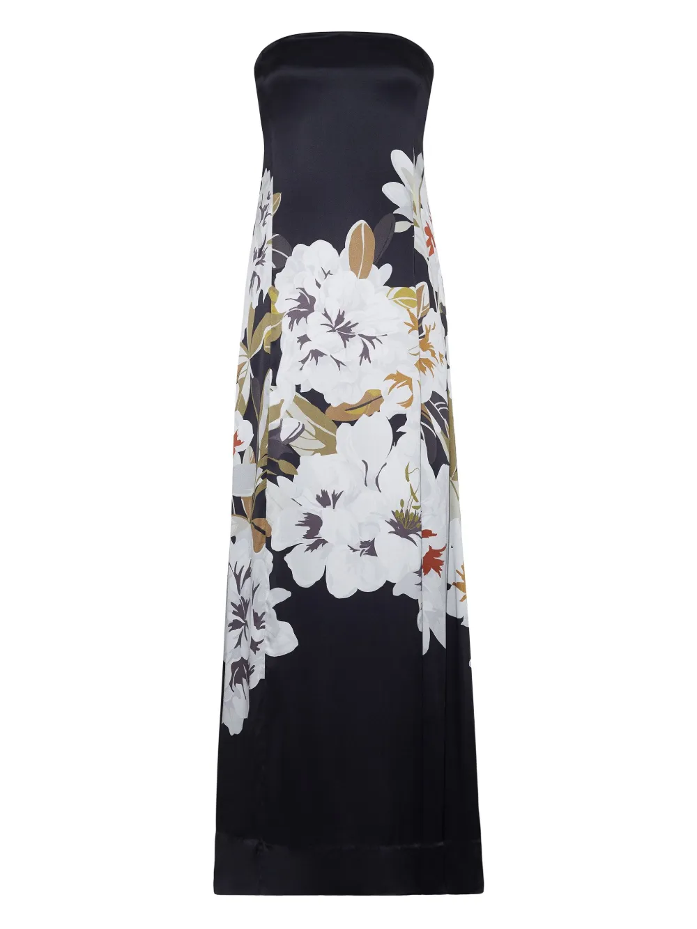 Adam Lippes Marais maxi-jurk met print Zwart