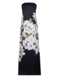 Adam Lippes Marais printed maxi dress - Black