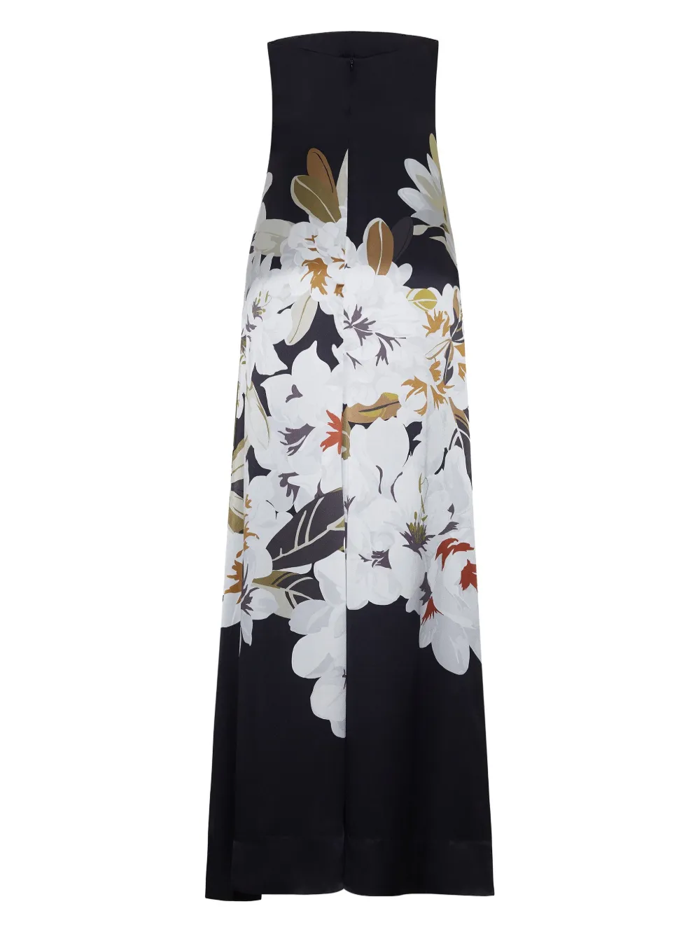 Adam Lippes Marais maxi-jurk met print Zwart