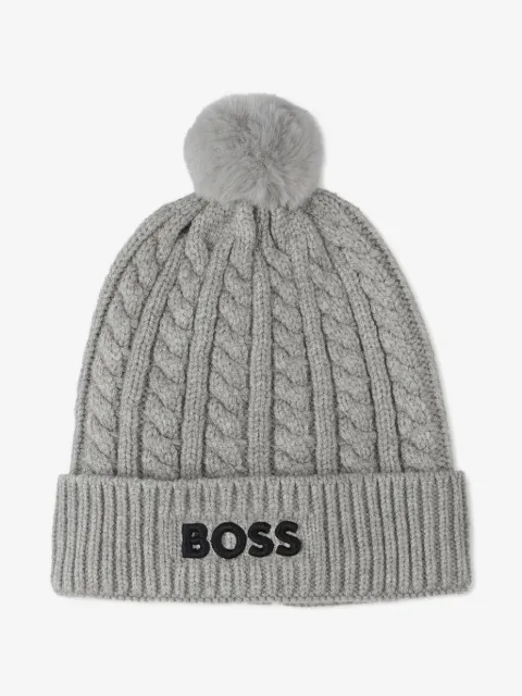 BOSS Kidswear kabelstickad mössa