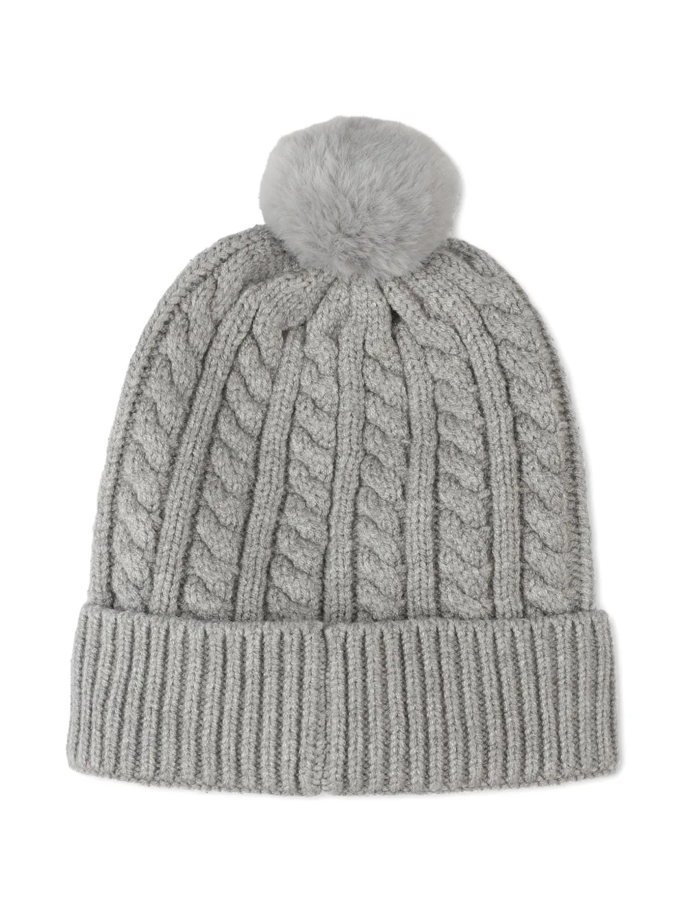 BOSS Kidswear Kabelgebreide muts - Grijs