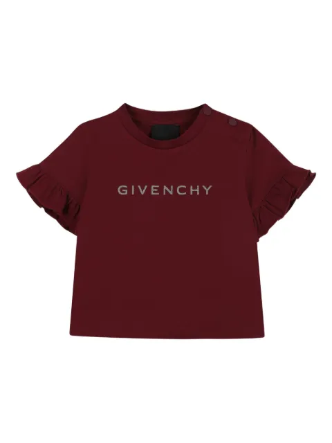 Givenchy Kids Camiseta com logo e babados