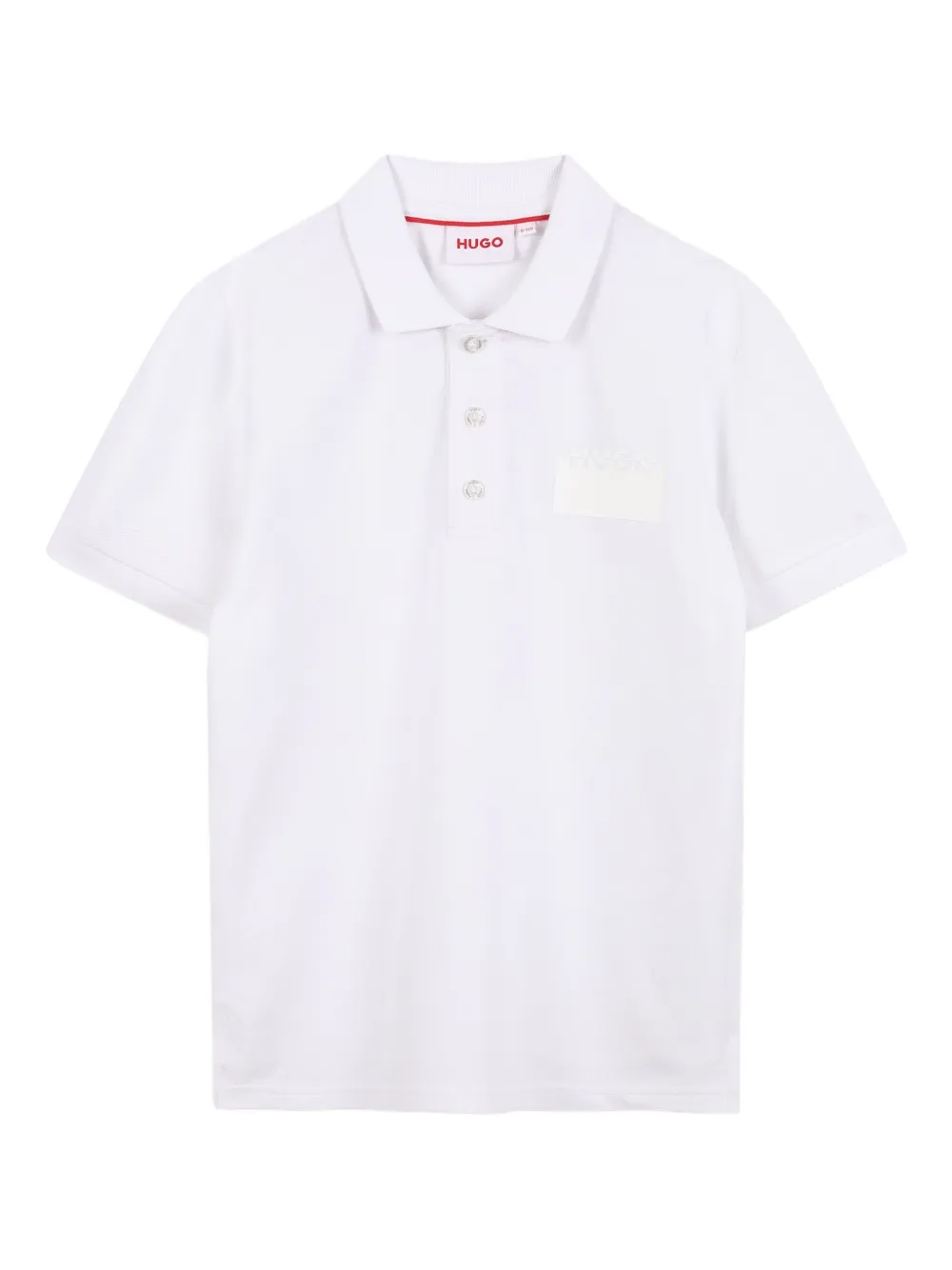 HUGO KIDS Poloshirt met geborduurd logo Wit