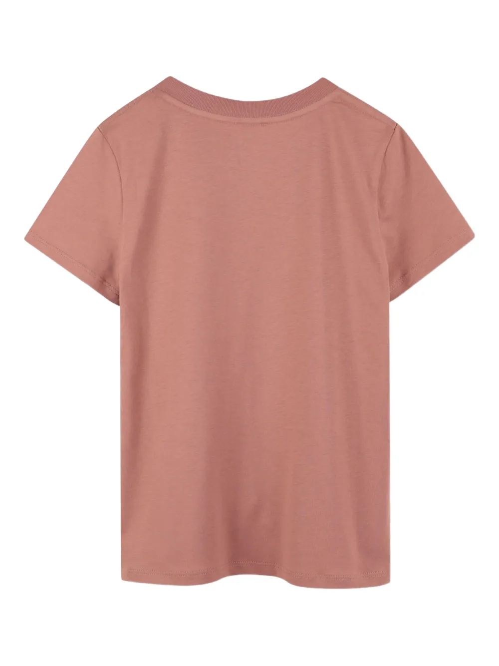Chloé Kids T-shirt met logoprint Roze