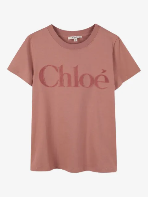 Chloé Kids logo-print T-shirt