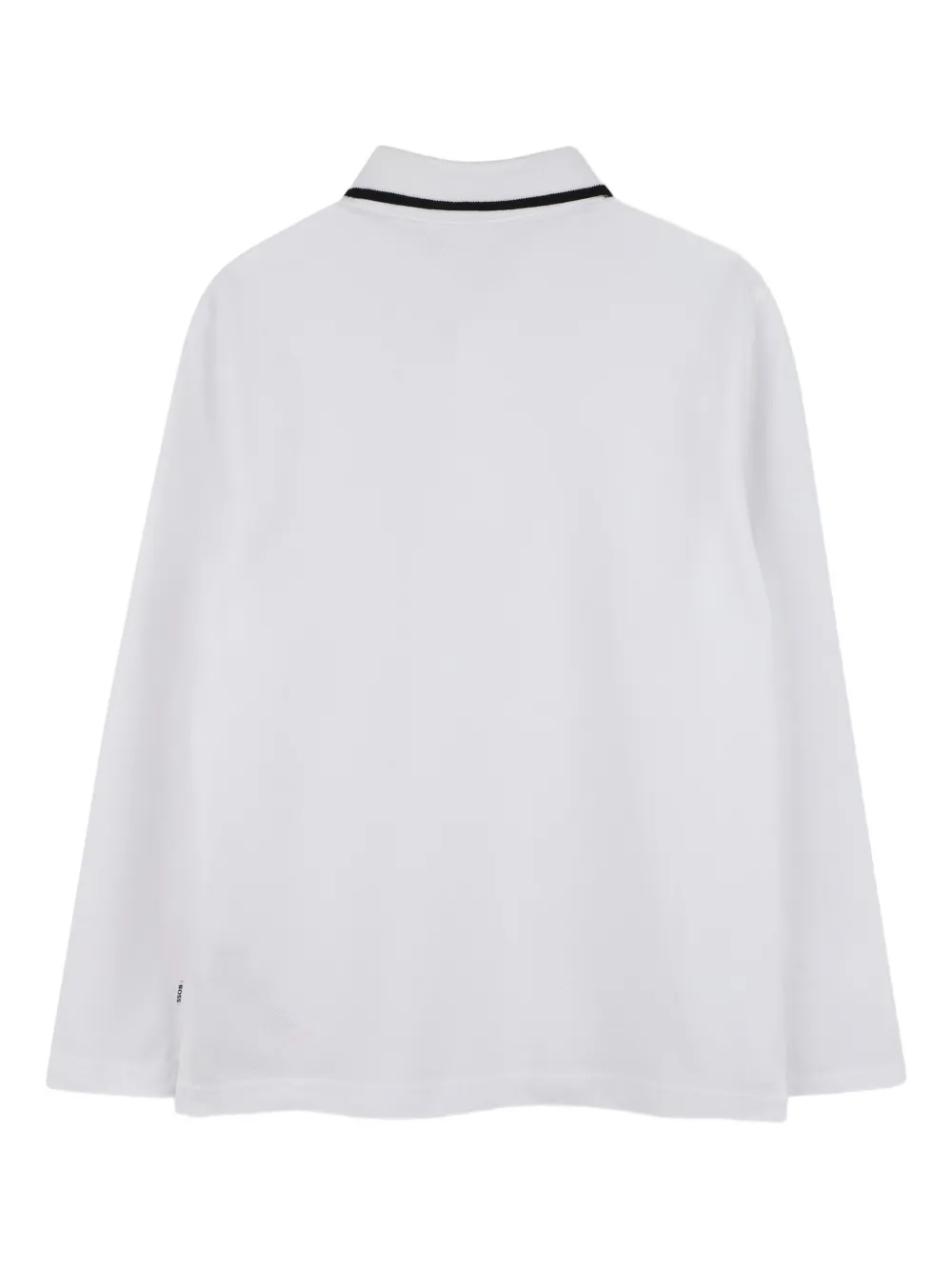 BOSS Kidswear Poloshirt met lange mouwen Wit