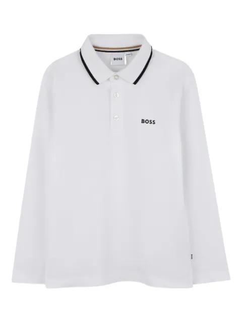 BOSS Kidswear long-sleeve polo shirt