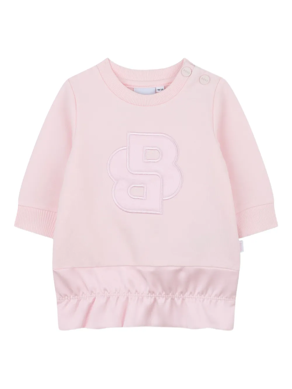 BOSS Kidswear Jurk met geborduurd logo Roze
