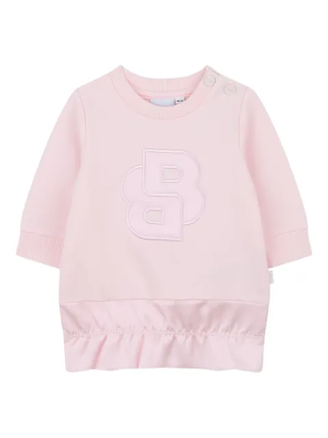 BOSS Kidswear embroidered logo dress