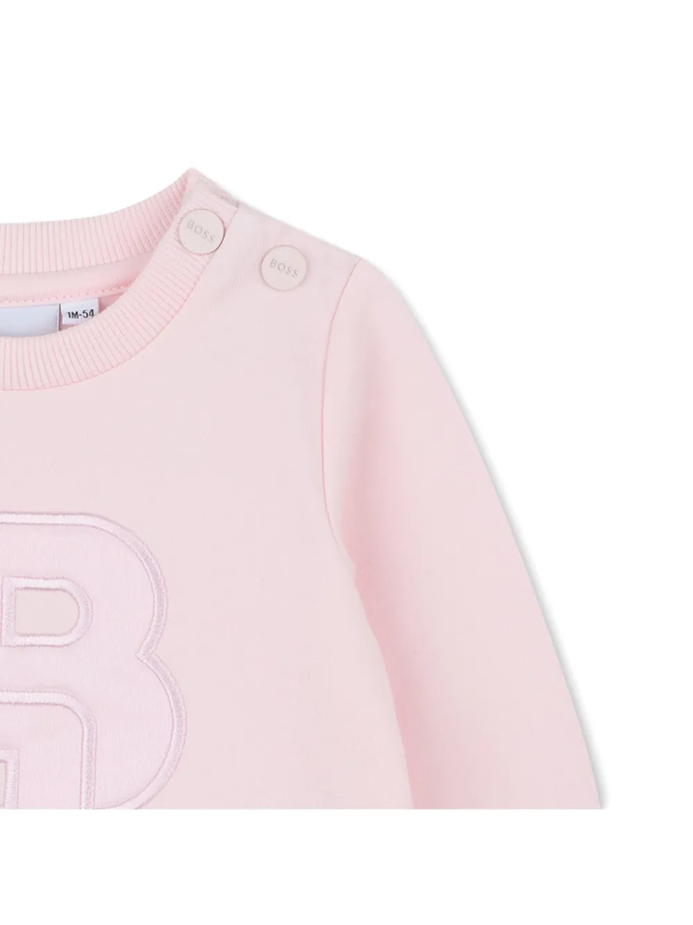 BOSS Kidswear Jurk met geborduurd logo Roze