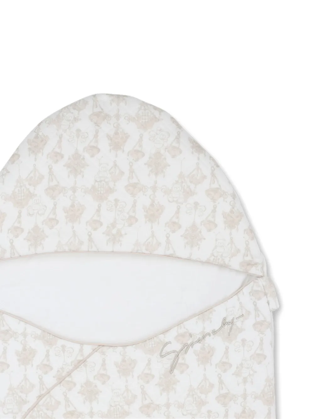 Givenchy Kids Wikkeldeken met bloemenprint Wit
