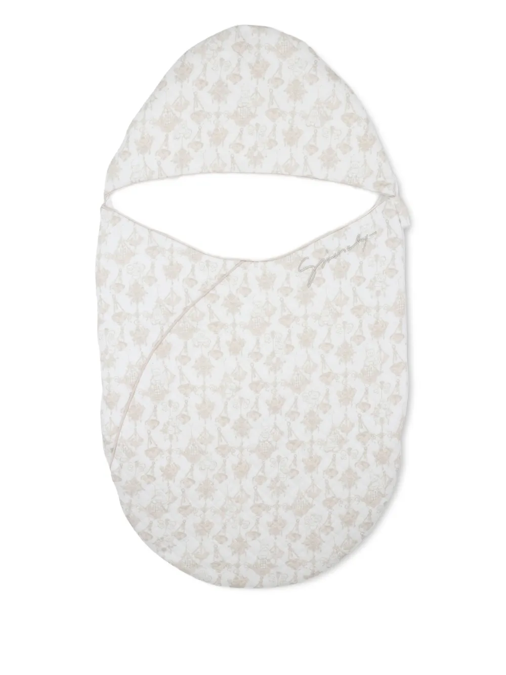 Givenchy Kids Wikkeldeken met bloemenprint Wit