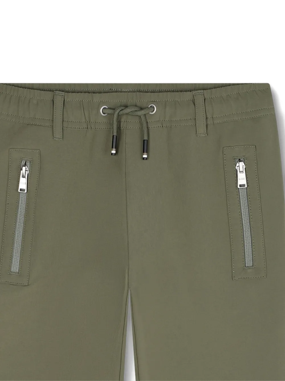 BOSS Kidswear Broek met trekkoord Groen