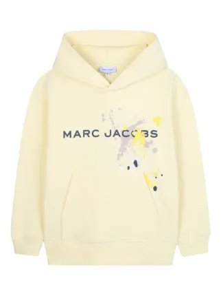 Marc Jacobs Kids paint-splatter Hoodie | Yellow | FARFETCH