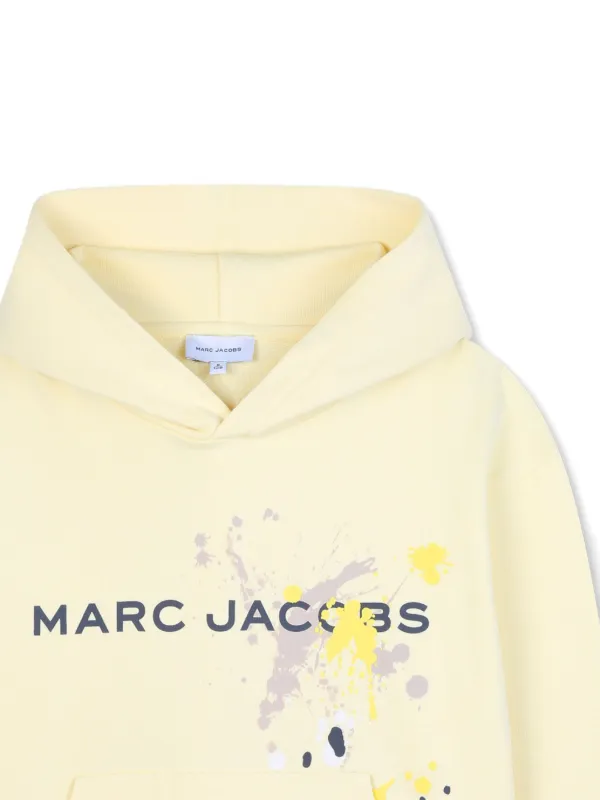 Marc Jacobs Kids paint-splatter Hoodie | Yellow | FARFETCH