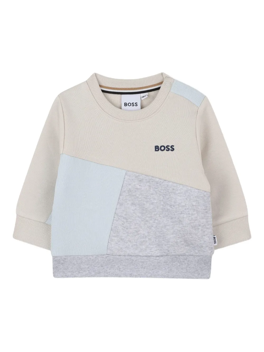 BOSS Kidswear colourblock sweatshirt | Neutrals | Image 1