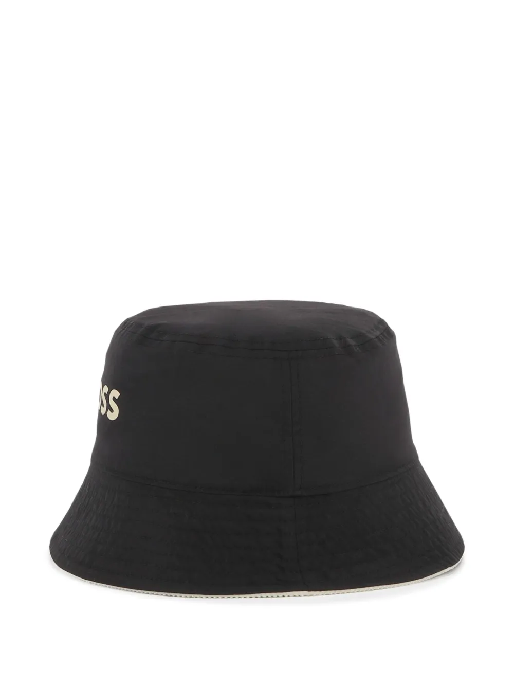 BOSS Kidswear Geribbelde vissershoed Wit