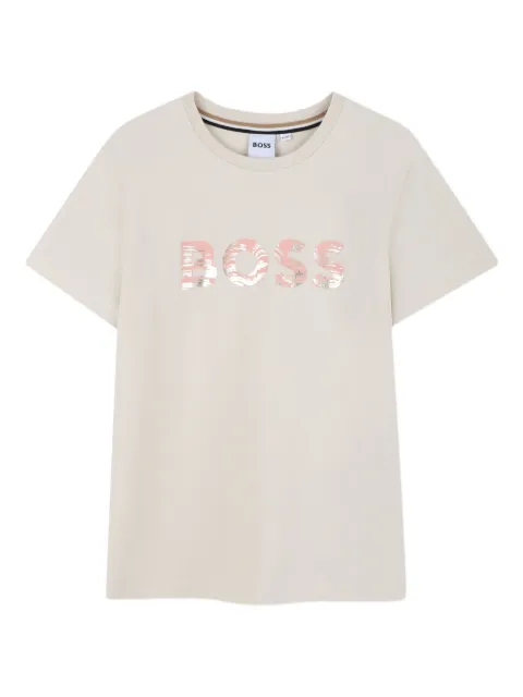 BOSS Kidswear logo-print short-sleeves T-shirt