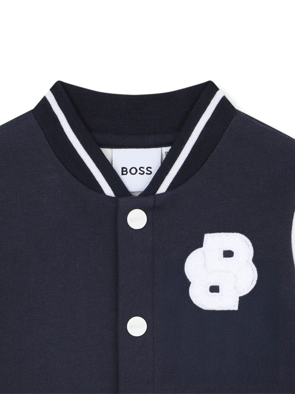 BOSS Kidswear Romper met colourblocking Blauw