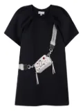 Marc Jacobs Kids Snapshot bag-print mini dress - Blue