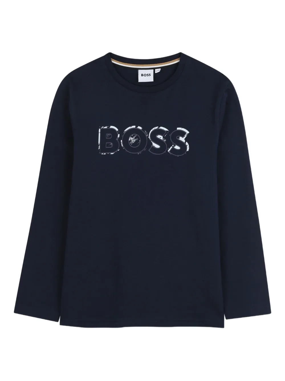 BOSS Kidswear T-shirt met lange mouwen Blauw