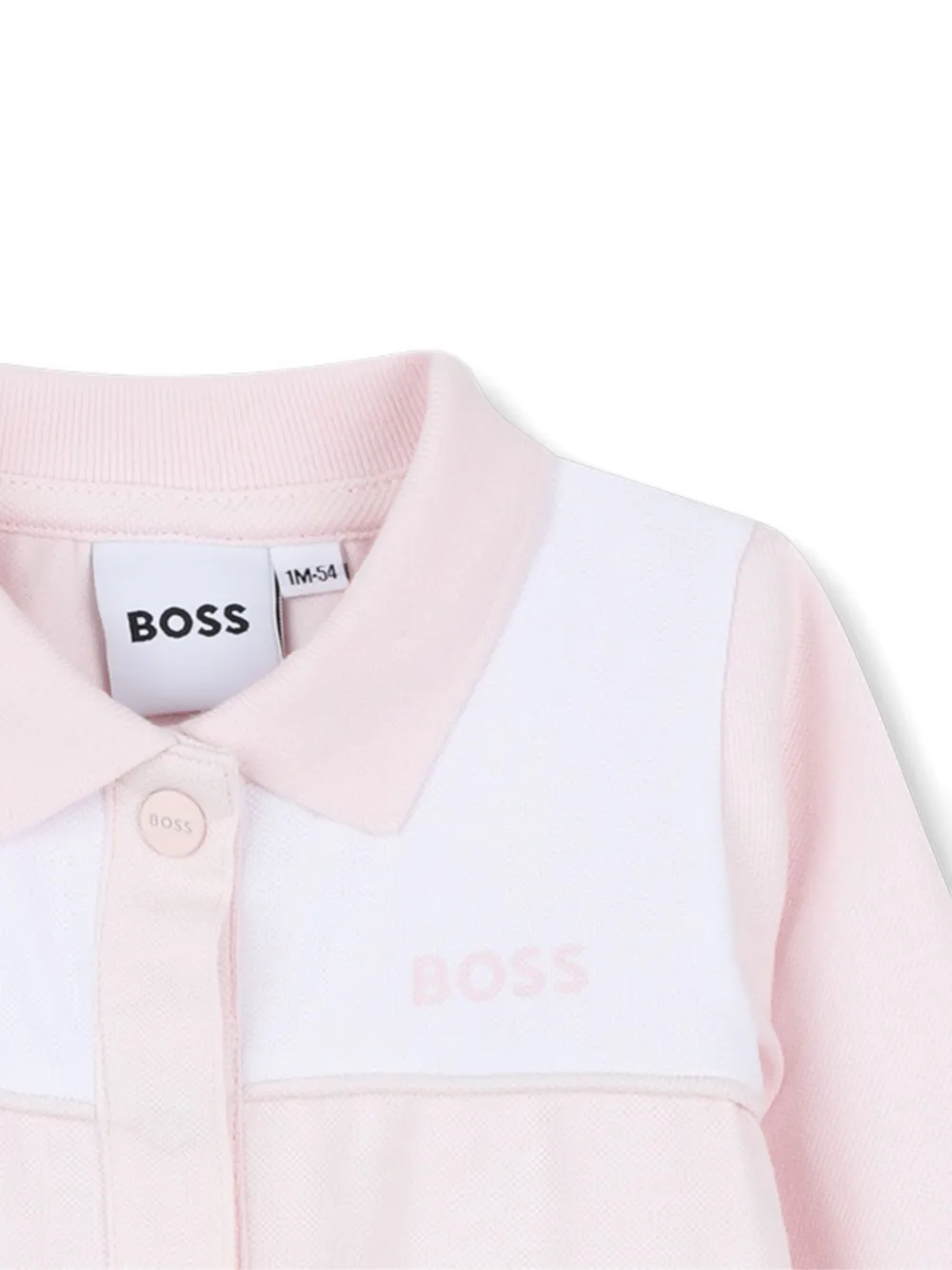BOSS Kidswear Playsuit met polokraag Roze