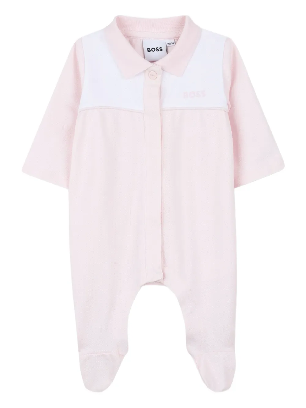 BOSS Kidswear Playsuit met polokraag Roze