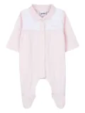 BOSS Kidswear polo collar playsuit - Pink