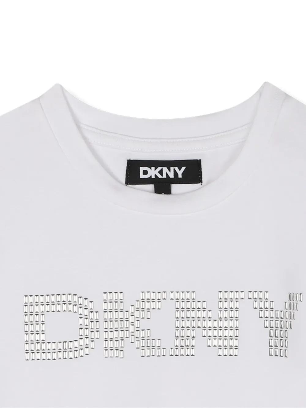 Dkny Kids T-shirt met logo studs Wit