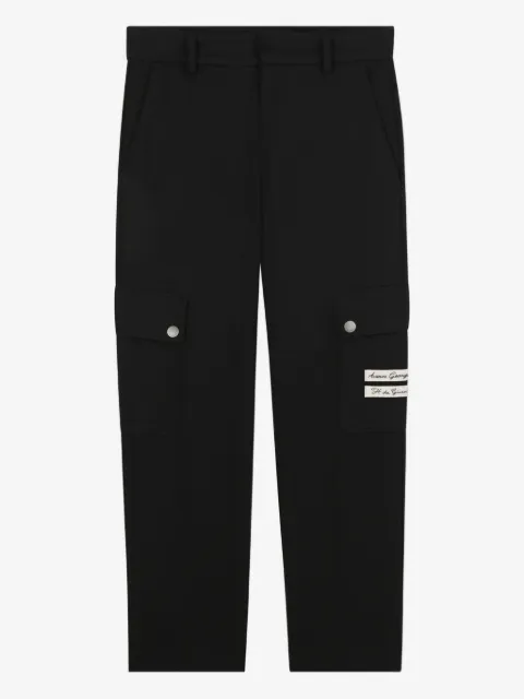 Givenchy Kids pantalones cargo con aplique del logo