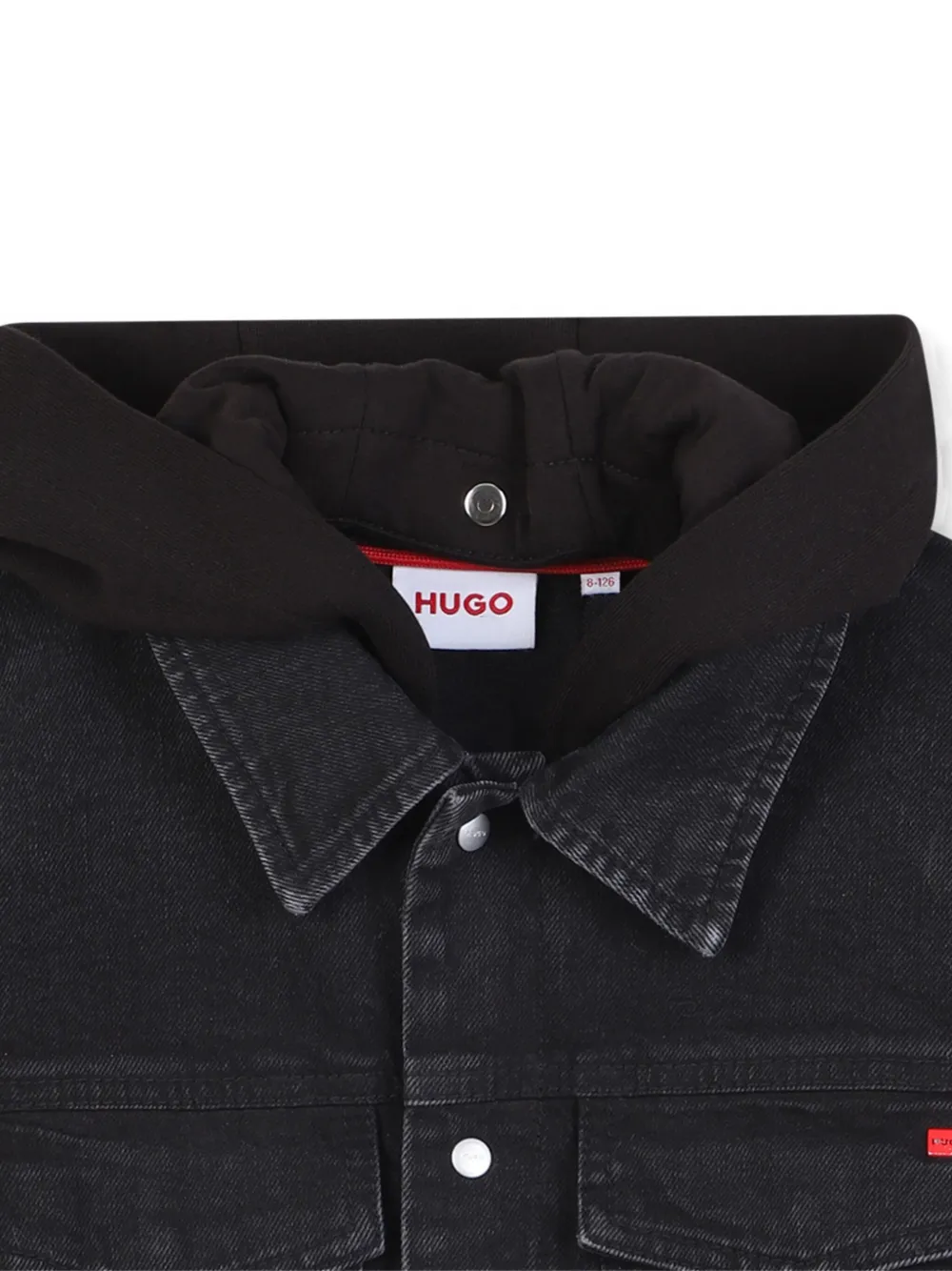 HUGO KIDS Spijkerjack met capuchon Grijs