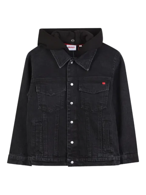 HUGO KIDS Jeansjacke mit Kapuze