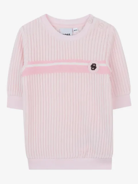 BOSS Kidswear 罗纹卫衣式连衣裙
