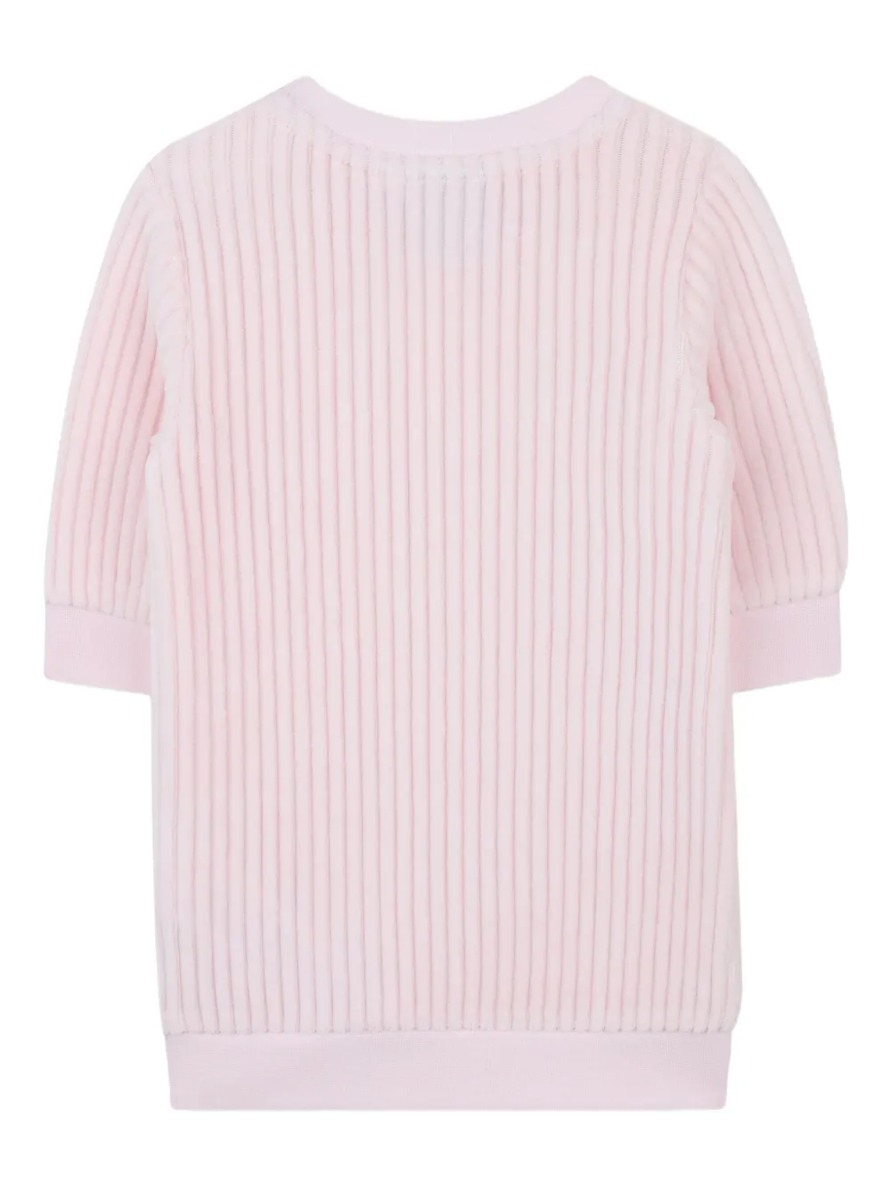 BOSS Kidswear Geribbelde sweaterjurk Roze