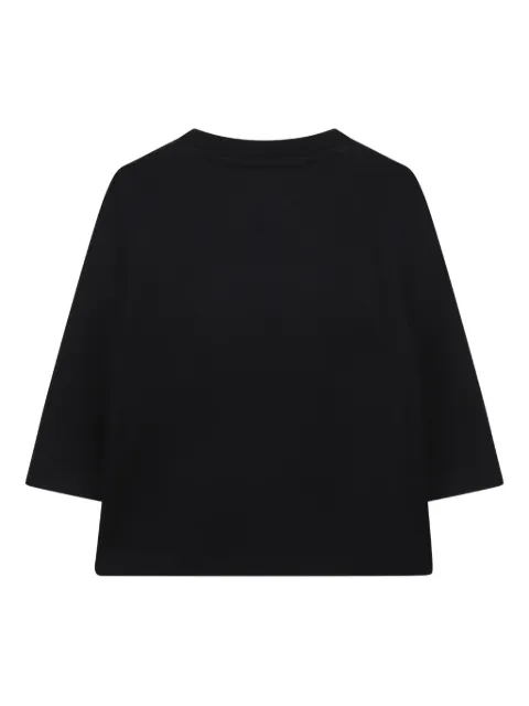 BOSS Kidswear توب بأكمام طويلة وشعار جرافيك