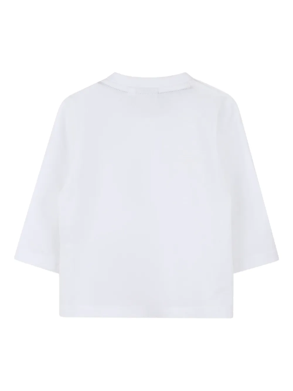 BOSS Kidswear Top met logoprint Wit