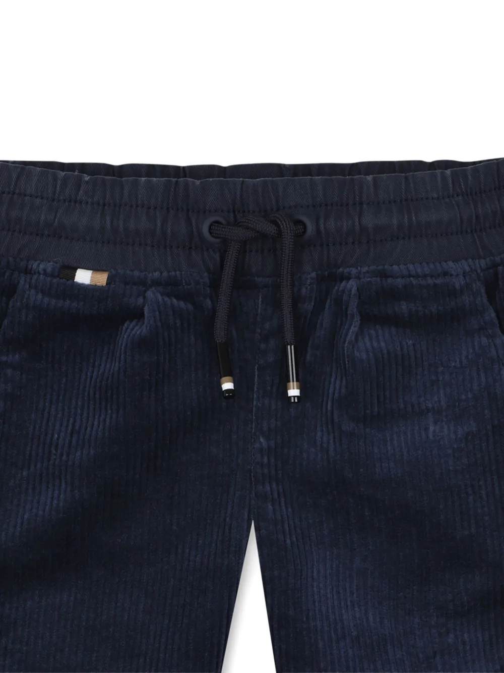 BOSS Kidswear Ribfluwelen broek Blauw
