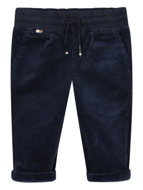 BOSS Kidswear navy corduroy trousers