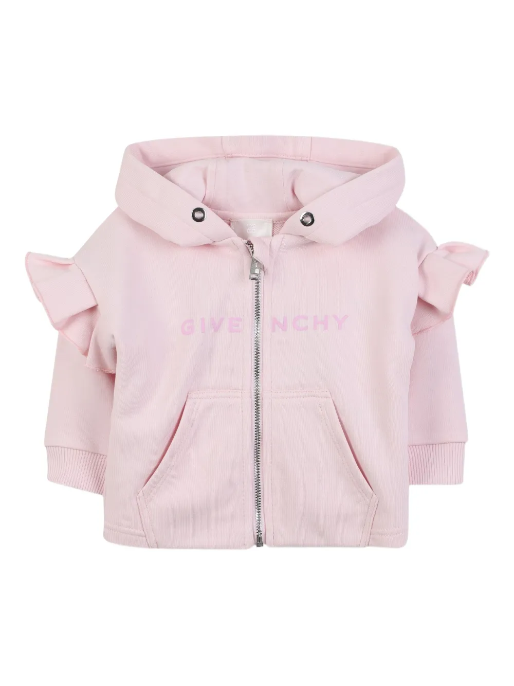 Givenchy Kids Hoodie met ruches Roze