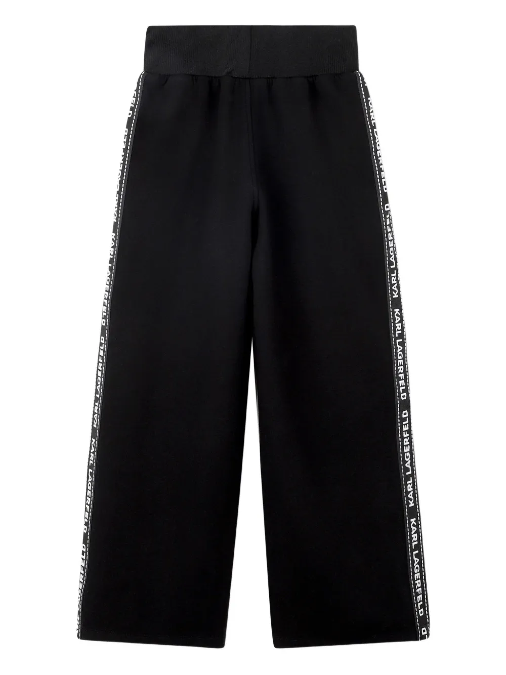 Karl Lagerfeld Kids Broek met streepdetail Zwart