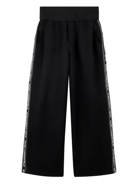 Karl Lagerfeld Kids Calça com detalhe de listras