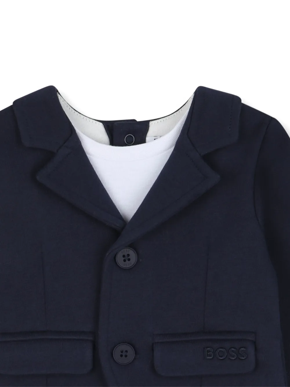 BOSS Kidswear Romper in pak-stijl Blauw