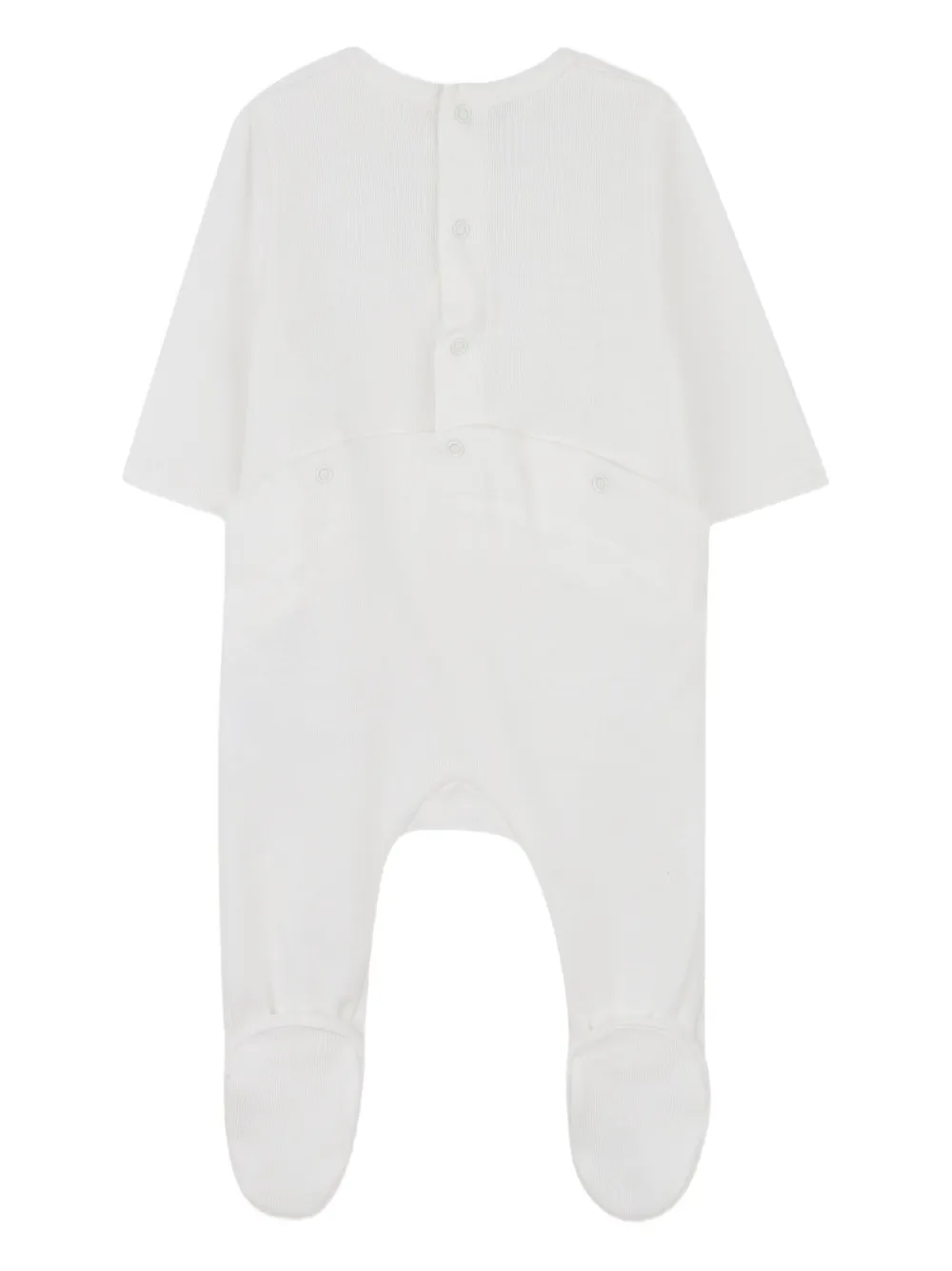 Chloé Kids Fluwelen pyjama met kanten kraag Roze